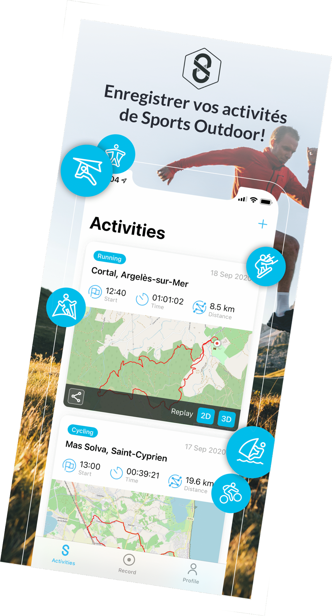 SportsTrackLive App Interface